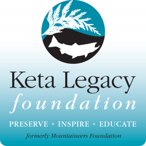 Keta Legacy Foundation Logo: Preserve, Inspire, Educate. Formerly Mountaineers Foundation